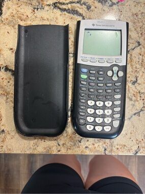 Texas Instruments Black TI-84 Plus Graphing Calculator with Cover